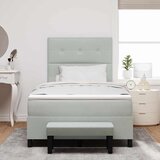 Krevet s opruga kutije Svjetlosiva 200 x 120 cm Baršun | Eponuda.com