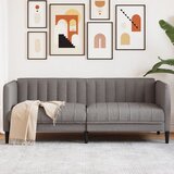 vidaXL Dvosjed od tkanine smeđe-sivi | shoptok.hr