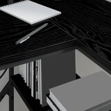  Stol s ladicama Crni hrast 120 x 79 x 86,5 cm Konstruirano drvo | Eponuda.com