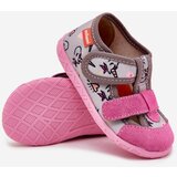 Boto Children's slippers Milami with Velcro in unicorns gray-pink Reathiana | Eponuda.ba