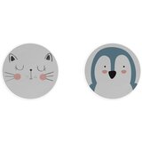 Madre Selva Komplet 2 pogrinjkov Cat & Penguin, ⌀ 32 cm Cene