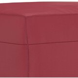  3-dijelni set sofa s jastucima boja vina od umjetne kože | shoptok.hr