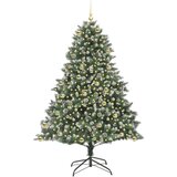 vidaXL Umestno božično drevo med 300 LED Zelena 140 x 140 x 210 cm | Shoptok.si
