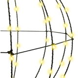 vidaXL Žogica med 192 LED 2 pcs Toplo bela 40 cm Kovina | Shoptok.si