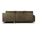Bonami Selection Zelena sklopiva kutna garnitura od samta (s desnim kutom) Tori – | shoptok.hr