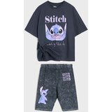 Sinsay Pamučni set: majica i biciklističke hlače s tiskom Stitch | shoptok.hr