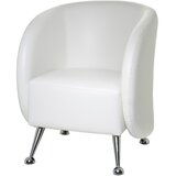 MID.YOU Fotelj St. Lucia, Bela | Shoptok.si