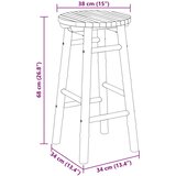  Vrtna stolica Prirodna Ø 38 x 68 cm Bambus - 68 cm | shoptok.hr