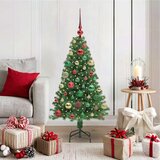 vidaXL Umestno božično drevo Zelena 120 cm PVC, jeklo in plastika | Shoptok.si