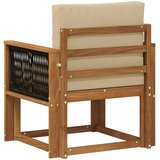  Srednja sofa za van Čvrsto drvo akacije Prirodna | shoptok.hr