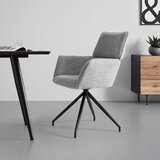 Bessagi Home Naslanjač Paolo, Siva, Vrtljiv | Shoptok.si