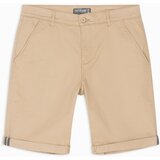 Ombre Classic men's chino shorts with rolled up leg - beige | shoptok.hr