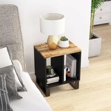 The Living Store Stranska mizica 40x31x46 cm trden mangov les in inženirski les - Stranska Mizica, (21573383) | Shoptok.si