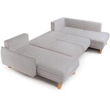 Bonami Selection Svijetlo siva sklopiva/s prostorom za odlaganje kutna garnitura od samta (s desnim kutom/u obliku slova "U") Tori – | shoptok.hr