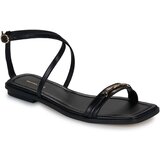 Michael Kors Sandali & Odprti čevlji LENA FLAT SANDAL Črna | Shoptok.si