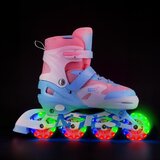 Nils Extreme set LED rola s kacigom i štitnicima Moonbeam bijeli veličina L 39–42 | shoptok.hr