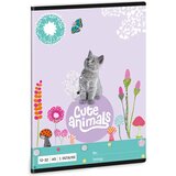 Ars Una cute animals - kitten bilježnica s crtama za 3. razred A/5 | shoptok.hr