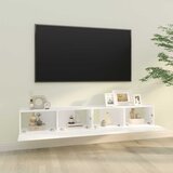  Zidni TV ormarići 2 kom bijeli 100x30x30 cm konstruirano drvo | shoptok.hr