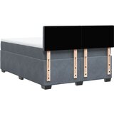  Krevet s oprugama i madracem tamnosivi 140x200 cm baršunasti | shoptok.hr