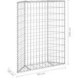vidaXL trapezna gabionska gredica od pocinčanog čelika 80x20x100 cm | shoptok.hr