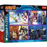 Trefl Puzzle Naruto Shippuden - Avanture Naruta Uzumakija - 4x250 delova Cene