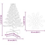  Drveno ukrasno božićno drvce bijelo 80 cm od masivne borovine | Eponuda.com