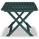 The Living Store Zložljiva bistro garnitura 3-delna plastika zelena - Miza In Stol, (21460692) | Shoptok.si