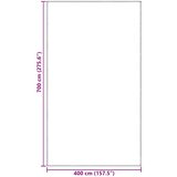  Teppi za šator Plava i siva 700 x 400 cm Polietilen | shoptok.hr