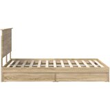  Postelja s shranjevanjem z vzglavjem Sonoma hrast 140 x 200 cm, (5000105929) | Shoptok.si