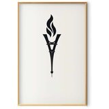  Plakat - Torch Shaped Like the Eiffel Tower 21x30 Zlatni okvir | shoptok.hr