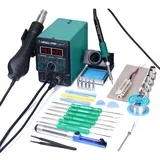 Postaja za spajkanje z vročim zrakom, nastavljive temperature, močan izhod 740W, 8786D-I paket 3, 220V EU, (5000157014)