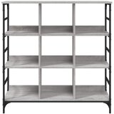  Komoda siva boja hrasta 102x32x103,5 cm od konstruiranog drva | Eponuda.com