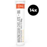 GymBeam magnesium chelate + B6 effervescent 14 x 20 tab mango | ePonuda.com