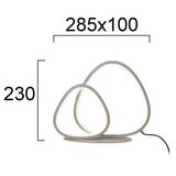  LED stona lampa HELIX LED/15W/230V srebrna | Eponuda.com