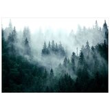  Samoljepljiva foto tapeta - Mountain Forest (Dark Green) 441x315 | shoptok.hr