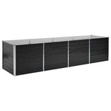  Povišena vrtna gredica antracit 320x80x77 cm pocinčani čelik | shoptok.hr