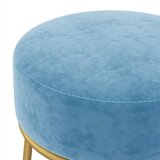  Okrugli tabure svjetloplavi baršunasti | shoptok.hr