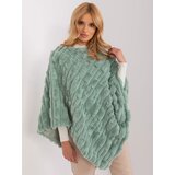 Wool Fashion Italia Poncho-AT-PN-2347.68-pistachio | Shoptok.si