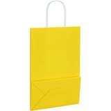  Papirnate vrećice 250 kom s ručkama žute 21x11x31 cm | shoptok.hr