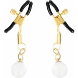 Glass Bead Nipple Clamps Gold