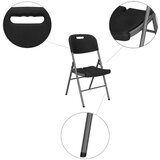 springos sklopiva stolica, crna | shoptok.hr