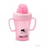 BABY CHEF no-spill sa slamčicom 200ml, 9m+, roze | Eponuda.ba