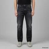 Jeans Js) James Man Selvedge Black Denim Black Ari Črna