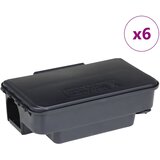 vidaXL Pasti za miši 6 kosov ?rne 22x12,5x7,5 cm, (5000202806) Cene