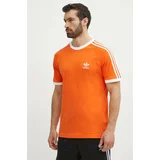 Adidas Pamučna majica za muškarce, boja: narančasta, s aplikacijom, IM9382