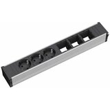 Bachmann Napojni modul Coni 3xšuko+ 3xprazan slot GST18 srebrno-crni Cene