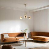 Opviq nevada 3 Lü eskitme bal Camlı avize ambergold chandelier Cene