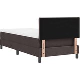 Box Postelja z vzmetnico z vzmetnico Temno rjava 100 x 200 cm blago, (5000126793) | Shoptok.si