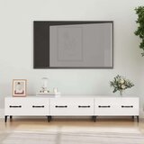 TV omarica visok sijaj bela 150x34,5x30 cm inženirski les, (20732890) Cene