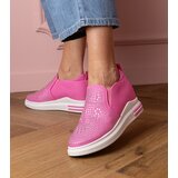 Gemre Pink women's sneakers with rhinestones on a hidden wedge Jeremi | shoptok.hr